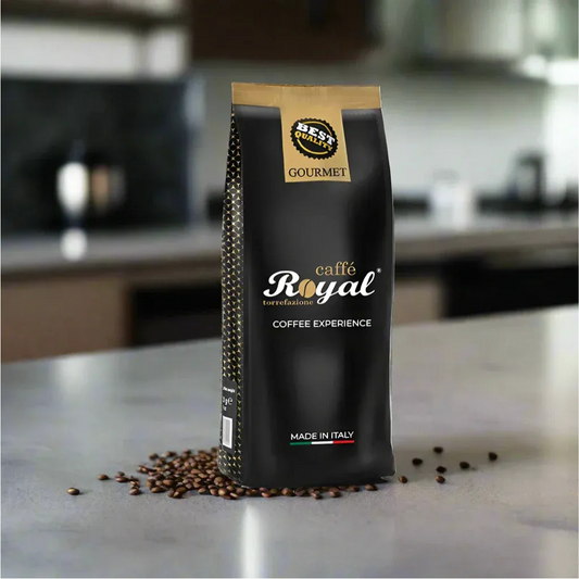 Café italien - Royal Caffe en grains GOURMET- 70% Arabica - 30% Robusta - 1kg